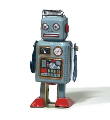 배송비 포함 즉시 구매 환영 복각판 양철 로봇 완구
