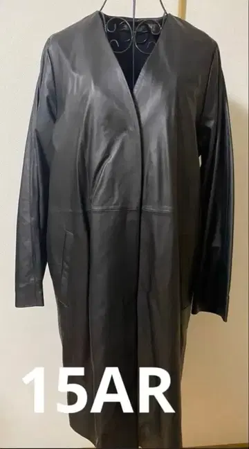 [ 미사용 새상품 ] 리비에라 이탈리아 램 가죽 롱 코트 15AR