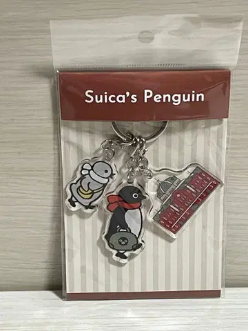 Suica 펭귄 3단 아크릴 키링 도쿄역사