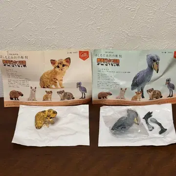 나스 동물 왕국 하시모토 미오 조각 가챠 사막여우 & 아프리카검은물새