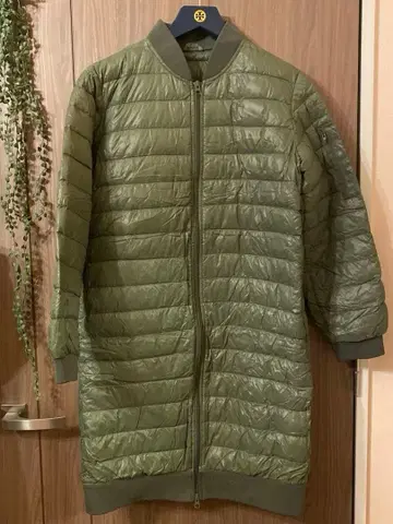 BUI 올리브 그린 라이트 롱 다운 자켓 샵 채널