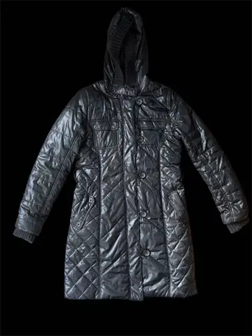다운 자켓 롱 아카이브 y2k 퀼팅 후드 부착