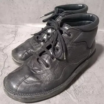 [ strober ] 스트로버 (21.5) 가죽 하이컷 스니커즈