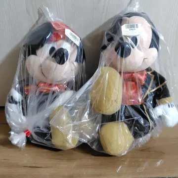 미키마우스 봉제 인형 2체 세트
