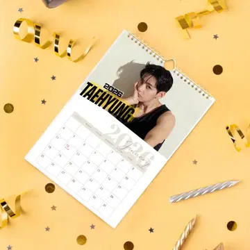 BTS 뷔 태형 2026년 벽걸이 달력 한국 굿즈