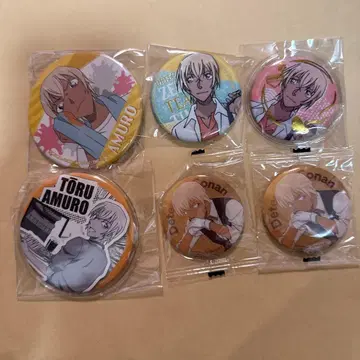 명탐정 코난 아무로 토오루 캔뱃지 묶음 판매 6세트