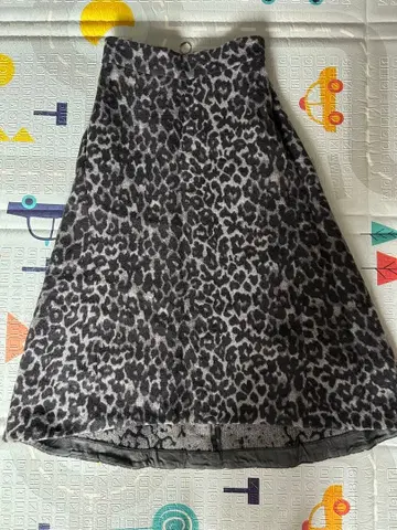 레오파드 무늬 플레어 스커트 유나이티드 애로우즈