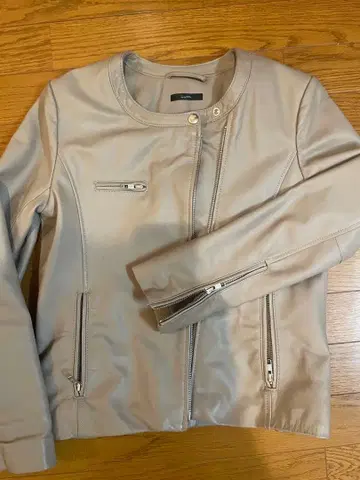 그레이지 가죽 자켓