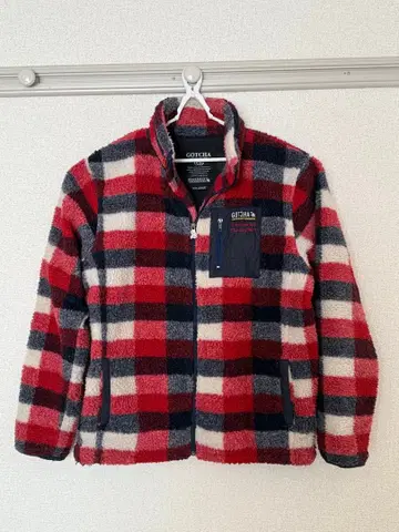 GOTCHA 플리스 자켓 L 사이즈 체크 무늬