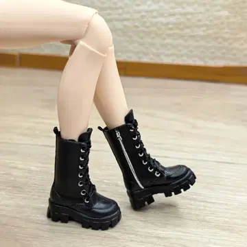 브라이스 아이시돌 블랙 레이스업 부츠