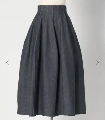 RESORT 데님 고어드 스커트