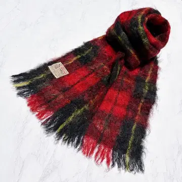 새상품급 GLEN CREE 스코틀랜드제 모헤어 100 머플러 스톨