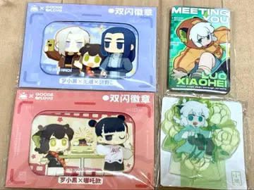 라샤오헤이센키 캔뱃지 아크릴 스탠드 세트