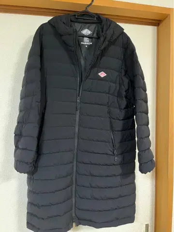 단톤 다운 롱 코트 블랙 새상품급