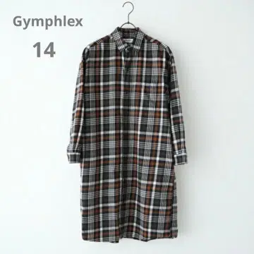 새상품급 Ghymphlex 체크 셔츠 원피스 현행 모델 14