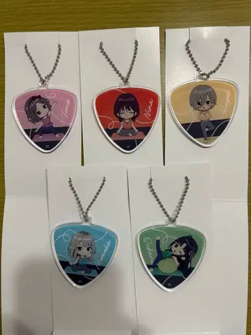 걸즈 밴드 클라이 복권 메이트 아크릴 키링 5종 세트