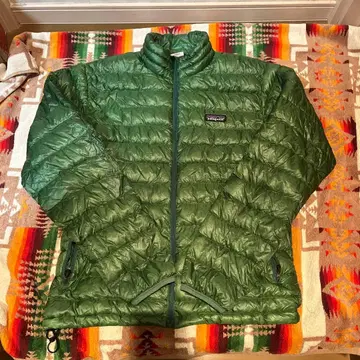 patagonia 남성용 S 그린 다운 자켓