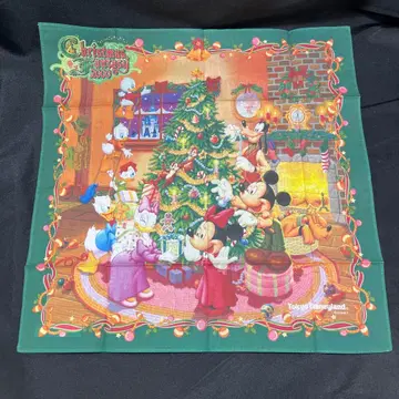 [ 미사용 새상품 ] 도쿄 디즈니랜드 크리스마스 판타지 2000년 손수건