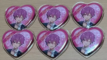 나이코 군 하트형 캔뱃지 세트