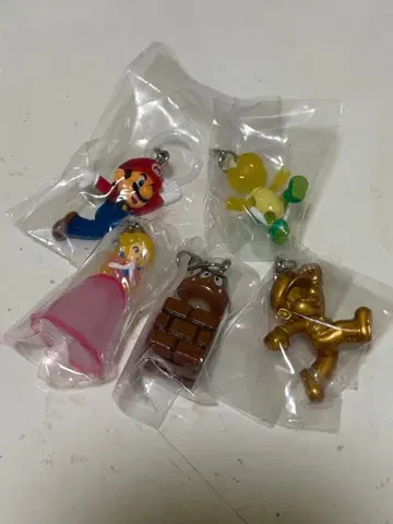 슈퍼 마리오 메지루시 키링 5개 세트