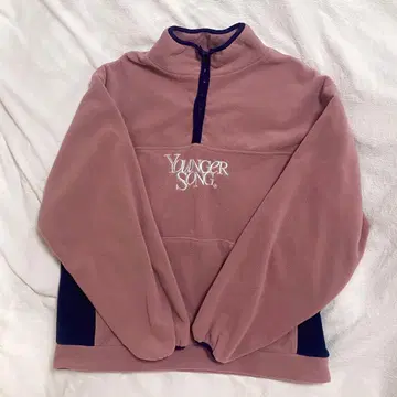 younger song 야거송 하프 지퍼 핑크