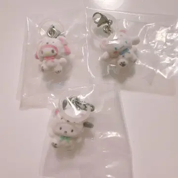 산리오 포근포근 스노우 메지루시 액세서리 3종 세트