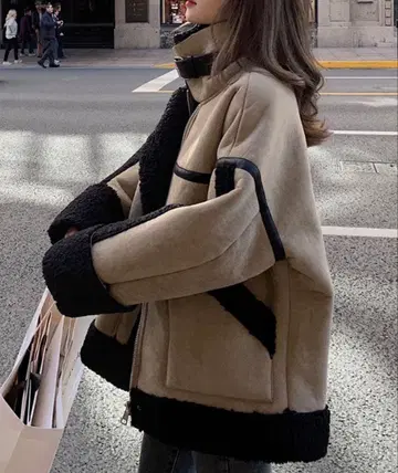 [ 완전 새상품 ] 에코 무스탕 보아 코트