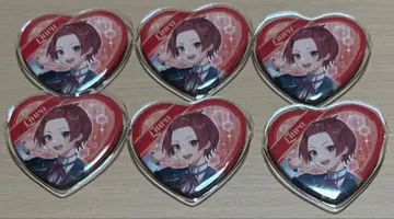 리오 군 하트형 캔뱃지 세트