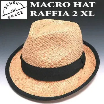 새상품 센스 오브 그레이스 라피아 스트로우 햇 XL NAT 빅 사이즈
