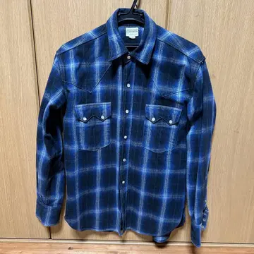 WESTERN WEAR 체크 무늬 웨스턴 셔츠 38