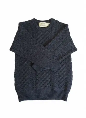 Aran Sweater Market 네이비 L 울 스웨터
