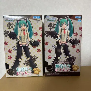 [미개봉 새상품] 하츠네 미쿠 냥코 SPM 피규어 초판 재판매 세트
