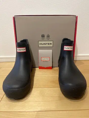 HUNTER 블랙 숏부츠