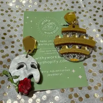 [일본 국내 미판매] 오페라의 유령 모티브 귀찌