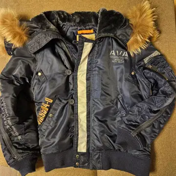 AVIREX 밀리터리 자켓 네이비 XL