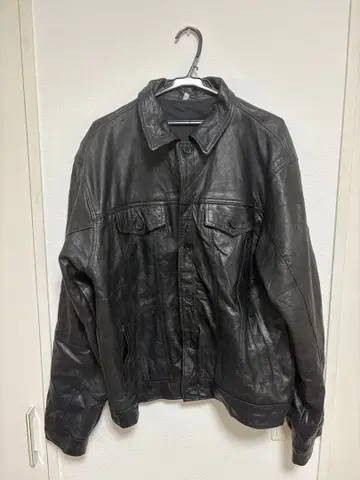 블랙 가죽 자켓 사이즈 44