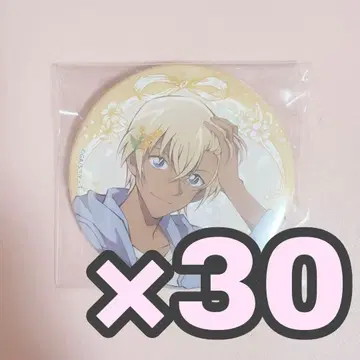 명탐정 코난 아무로 토오루 꽃 왕관 살짝 빅 홀로그램 캔뱃지