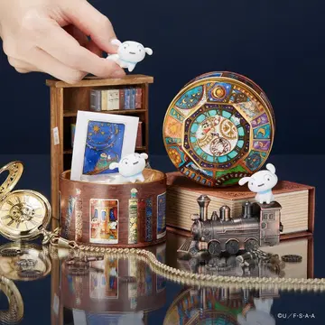 크레용신짱 기차캔 아오야마 빅카보 밀크캐러멜맛 쿠키 2개