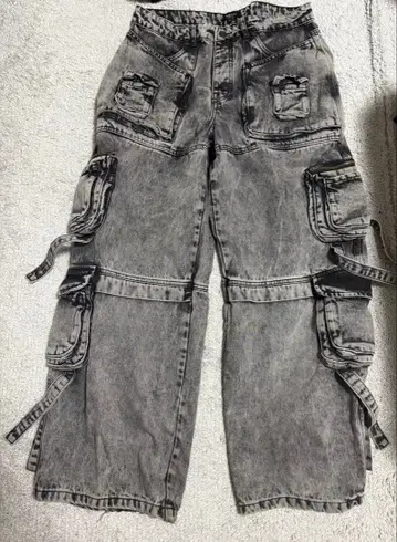 y2k 그런지 boohooMAN 카고 팬츠