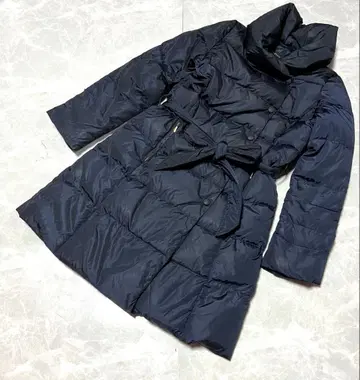 SHIPS LIMONTA 롱 다운 코트 36 네이비 다운 90%