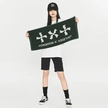 미사용 새상품 TXT 투바 로고 타월 TOMORROW X TOGETHER