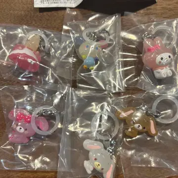 산리오 캐릭터즈 윳토메지루시 액세서리 가챠 전 6종 컴프