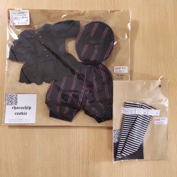 딜러제 아웃핏 레지멘탈 패턴 셋업 30cm 인형 의류