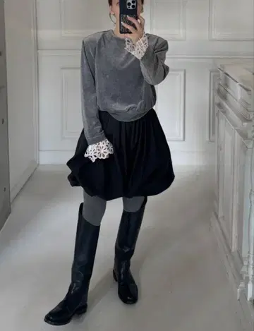 GIRLISH 가리쉬 St.cecilia 벌룬 숏팬츠 블랙