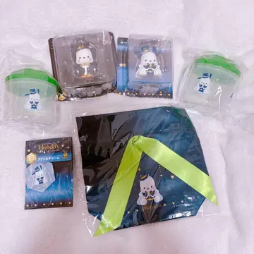 해피 복권 포차코 피규어 캐니스터 세트