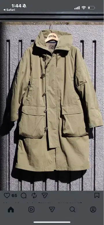 할리우드 런지 마켓 TAION BLUEBLUE 필드 코트 L