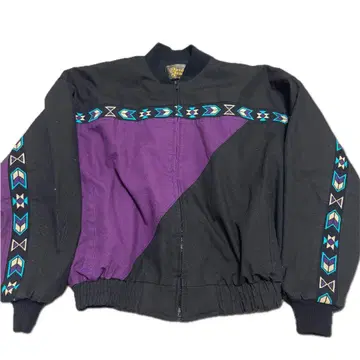 David James USA제 90s 네이티브 무늬 덕 자켓
