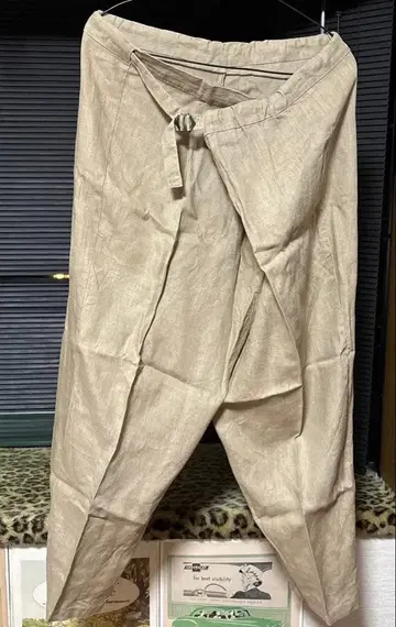 evam eva 에붐에바 린넨 100% 비대칭 사루엘 팬츠