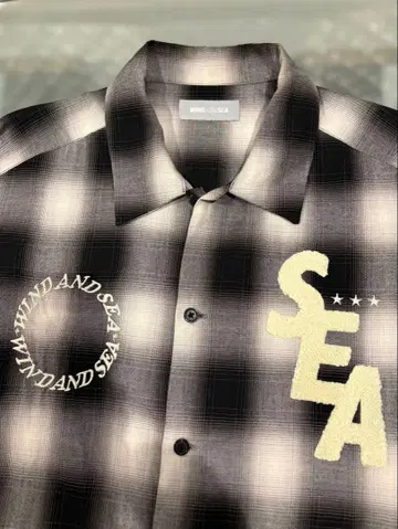 레어 WIND AND SEA 체크 무늬 셔츠 3주년 기념 한정판