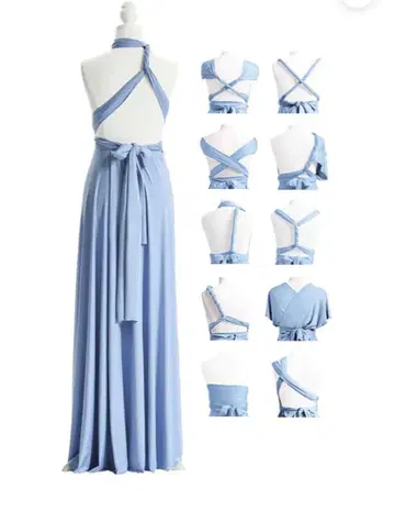 멀티웨이 컨버터블 드레스 라이트 블루